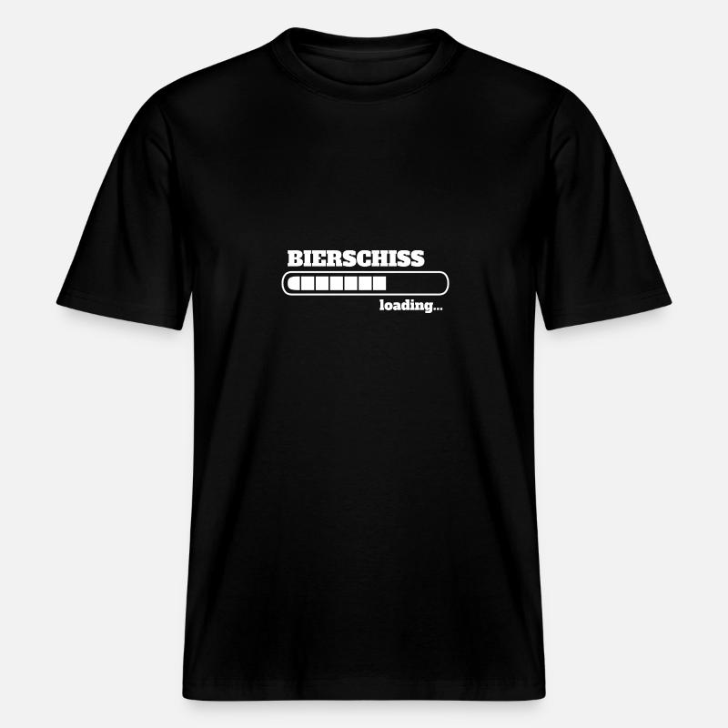 Bierschiss loading - WC -  RELAXED FIT Unisex Organic T-Shirt - Schwarz