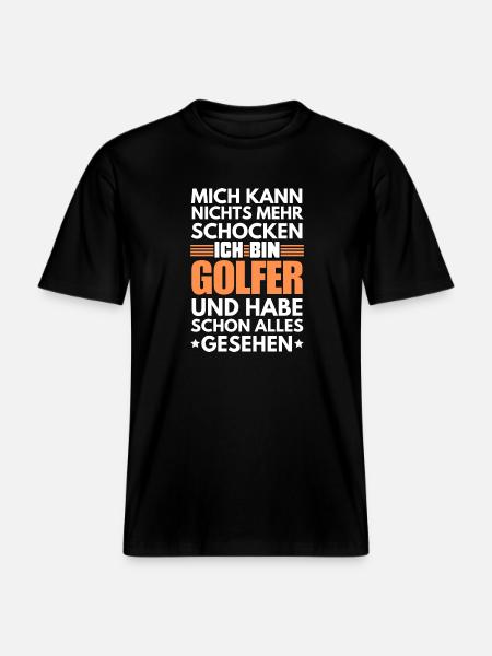 Non-shockable golfer -  RELAXED FIT Unisex Organic T-Shirt - black