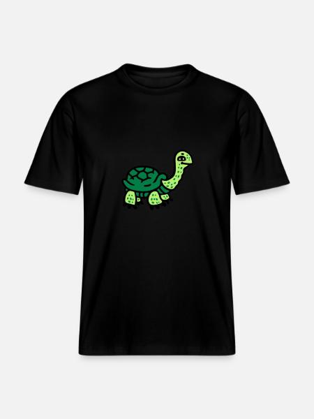 Tortoise 3 - RELAXED FIT Unisex Organic T-Shirt - black