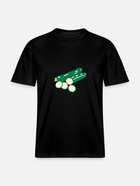 courgettes g1 -  RELAXED FIT Unisex Organic T-Shirt - black