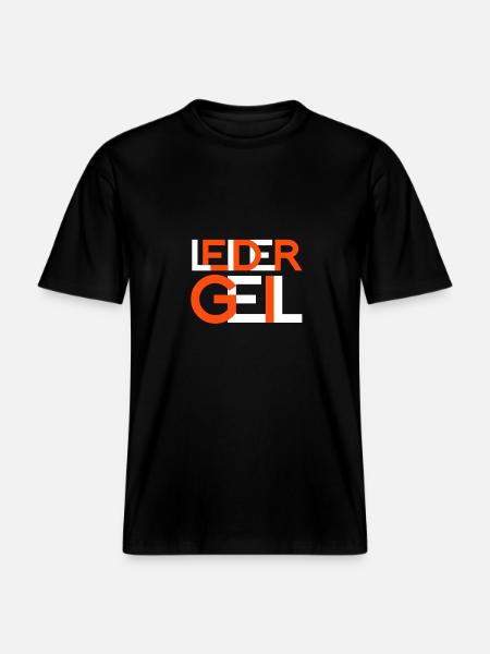 leider geil -  RELAXED FIT Unisex Organic T-Shirt - Schwarz
