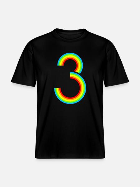 Schon 3 Jahre! - RELAXED FIT Unisex Organic T-Shirt - Schwarz