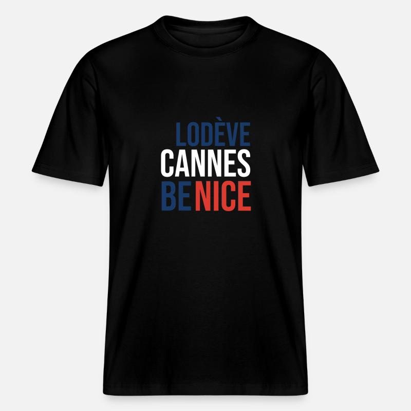 Lodève -  T-shirt unisexe RELAXED FIT en coton bio - noir