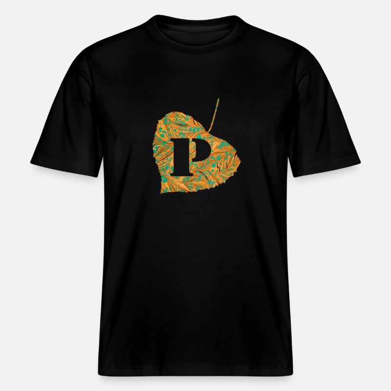 blatt e 95 p -  RELAXED FIT Unisex Organic T-Shirt - Schwarz