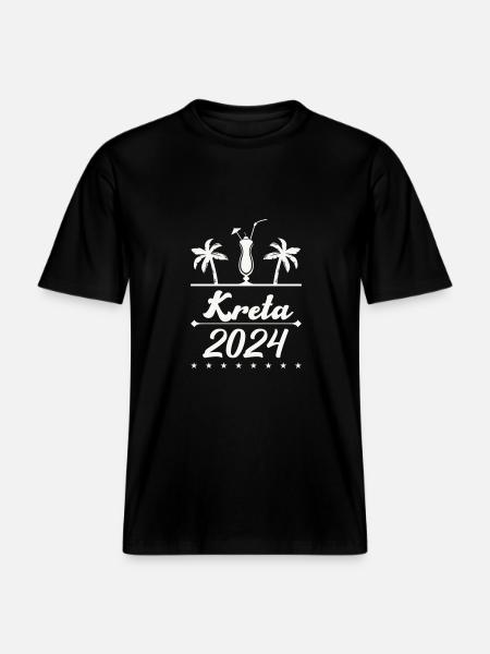 kreta 2024 - RELAXED FIT Unisex Organic T-Shirt - Schwarz