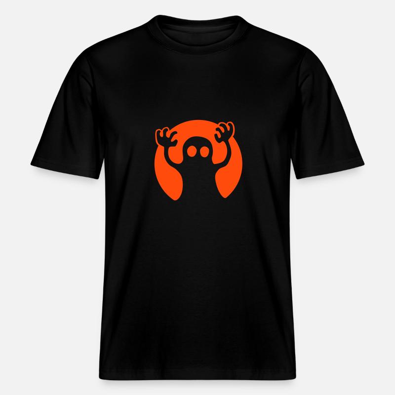 buh_092011_b_1c -  T-shirt unisexe RELAXED FIT en coton bio - noir