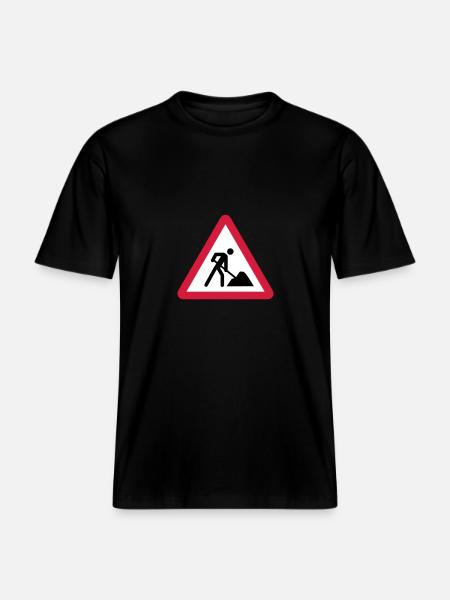 Building Site - RELAXED FIT Unisex Organic T-Shirt - black