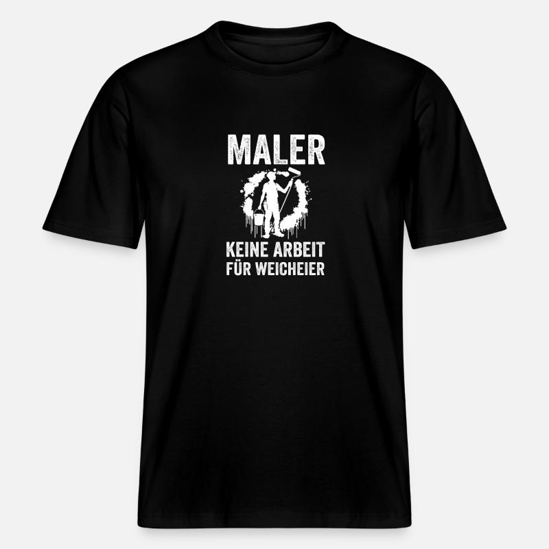 Master Painter Journeyman Painter -  RELAXED FIT Unisex Organic T-Shirt - black