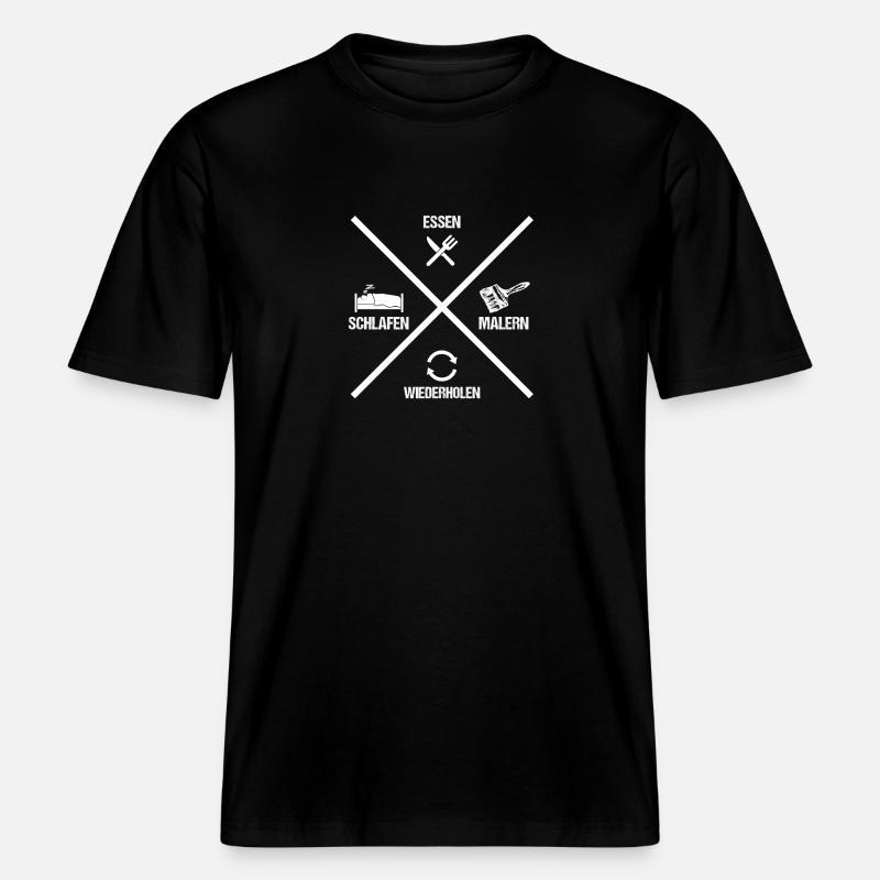 Master Painter Journeyman Painter -  RELAXED FIT Unisex Organic T-Shirt - black
