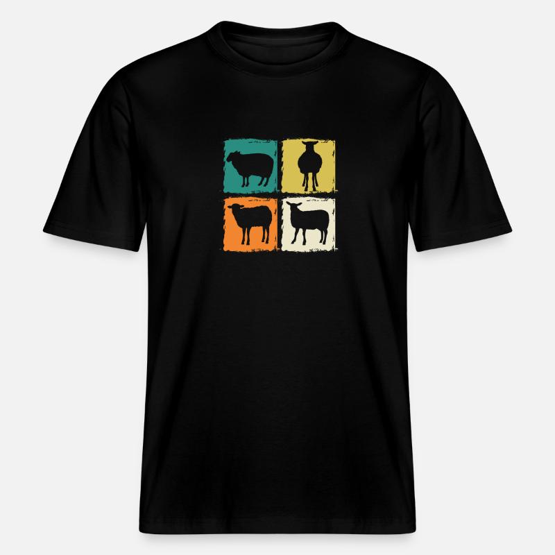 Schäfer Schaf - RELAXED FIT Unisex Organic T-Shirt - Schwarz