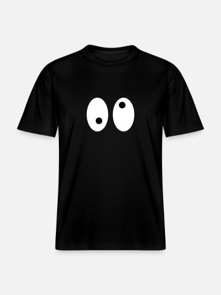 Eyes -  RELAXED FIT Unisex Organic T-Shirt - black