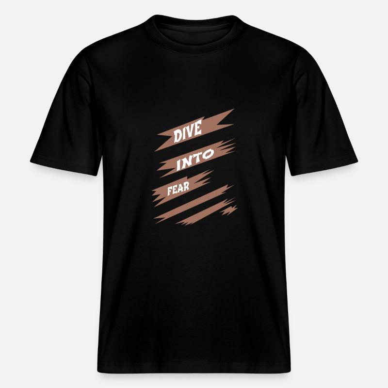 Fun Inner Courage Courage Mindset -  RELAXED FIT Unisex Organic T-Shirt - black