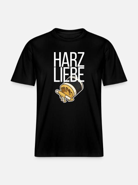 Harzliebe Handball Design -  RELAXED FIT Unisex Organic T-Shirt - Schwarz