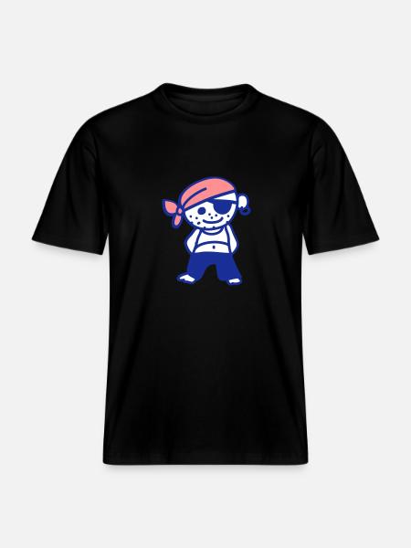 Pirate -  RELAXED FIT Unisex Organic T-Shirt - black