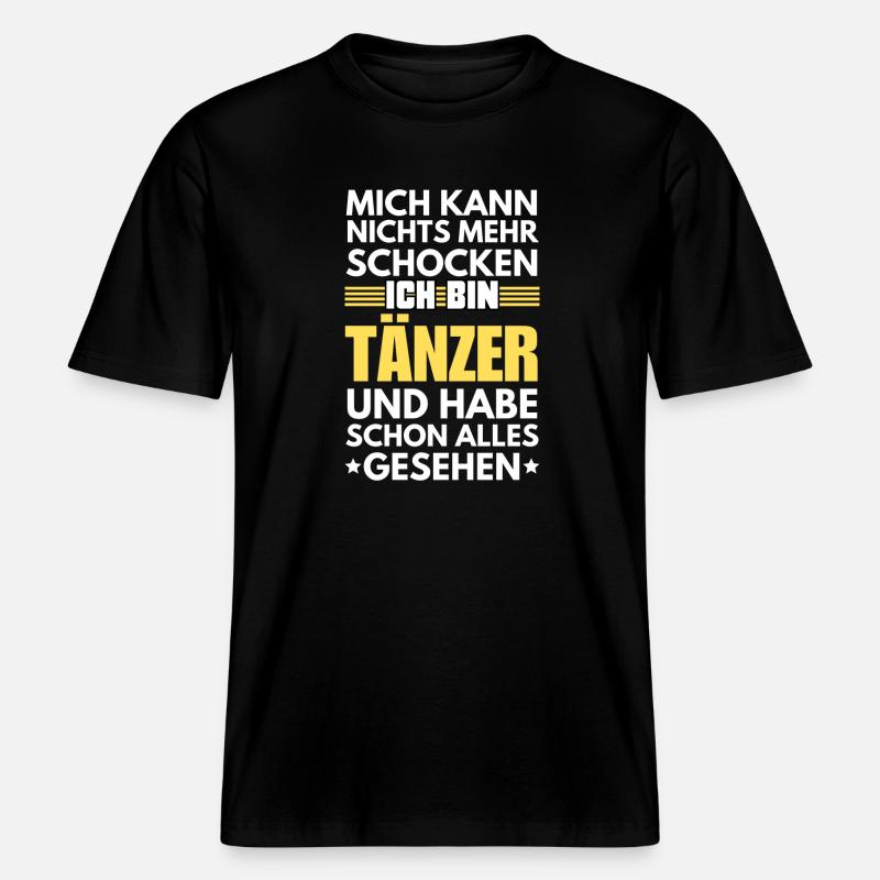 Danseur non choquable -  T-shirt unisexe RELAXED FIT en coton bio - noir