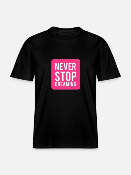 Dreamer. Traumfänger. Quotes. Geschenk - RELAXED FIT Unisex Organic T-Shirt - black