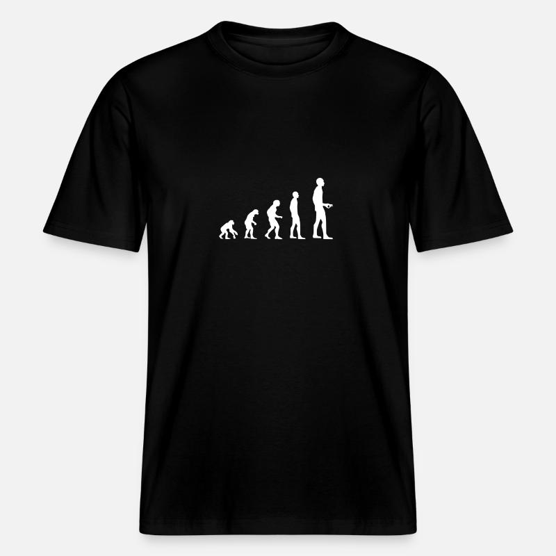 Évolution -  T-shirt unisexe RELAXED FIT en coton bio - noir