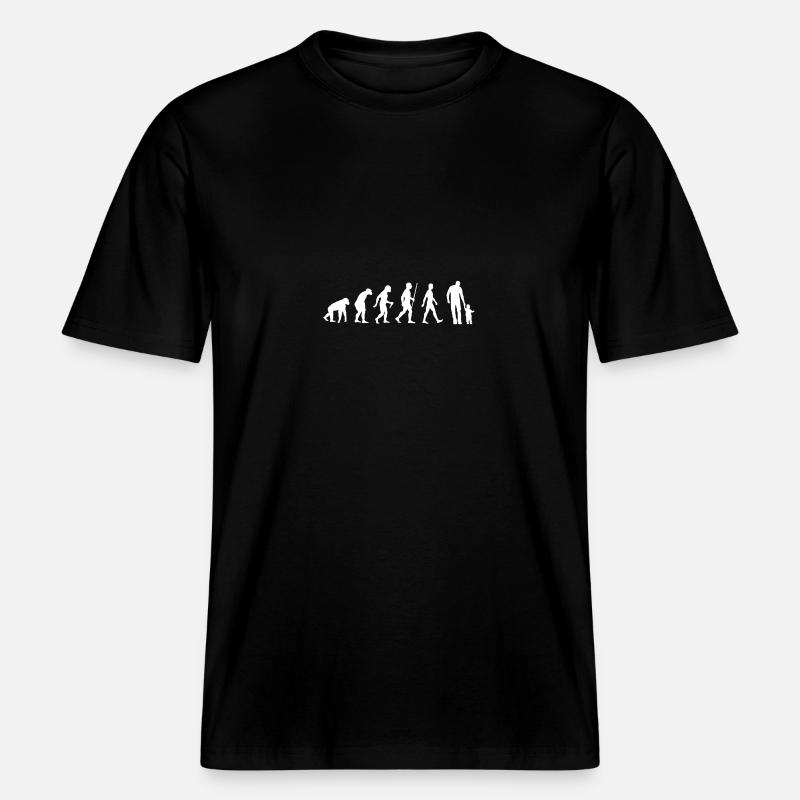 Evolution DAD -  T-shirt unisexe RELAXED FIT en coton bio - noir