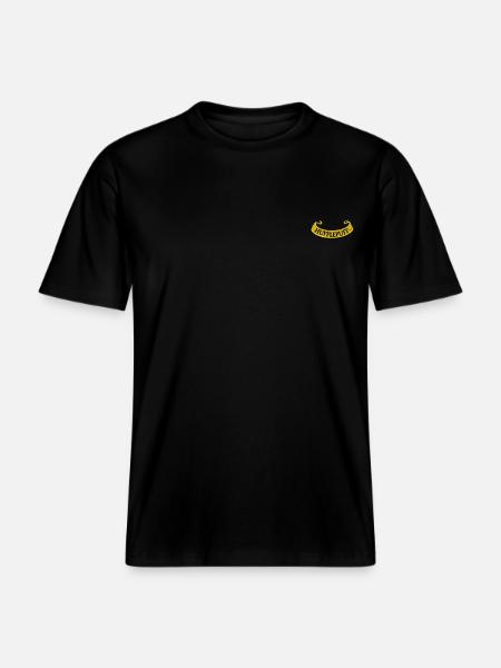 Harry Potter Hufflepuff-Banner Stick-Design -  RELAXED FIT Unisex Organic T-Shirt - Schwarz