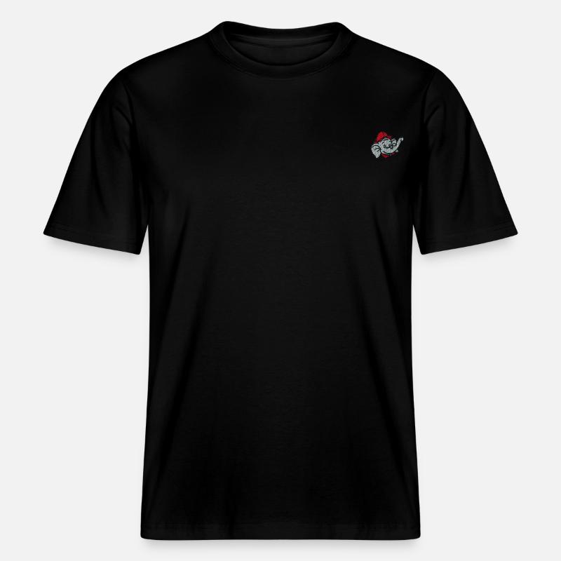 Benjamin Blümchen Benjamin Als Stick-Design -  RELAXED FIT Unisex Organic T-Shirt - Schwarz