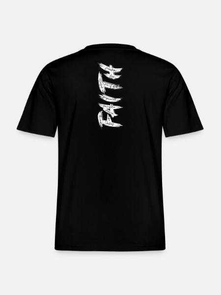 FOI - Paroles Cachées Design Chrétien - T-shirt unisexe RELAXED FIT en coton bio - noir