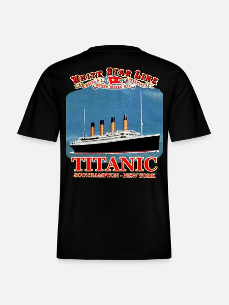 TITANIC creation Louis RUNEMBERG © Adagp -  RELAXED FIT Unisex Organic T-Shirt - black