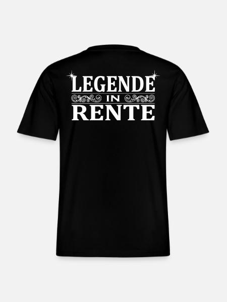 Legende in Rente Ornament -  RELAXED FIT Unisex Organic T-Shirt - Schwarz