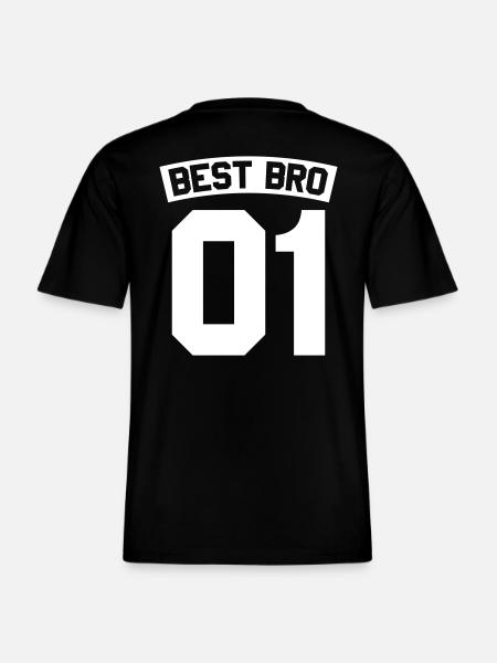 Best Bro - RELAXED FIT Unisex Organic T-Shirt - Schwarz