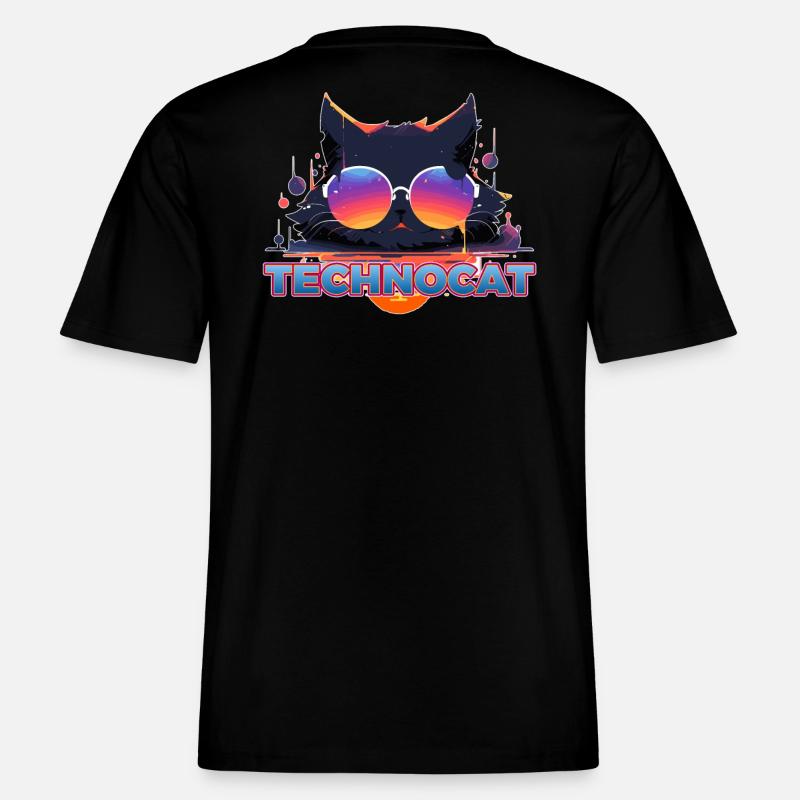 TECHNOCAT -  RELAXED FIT Unisex Organic T-Shirt - Schwarz