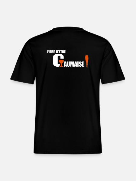 fiere gaumaise -  T-shirt unisexe RELAXED FIT en coton bio - noir