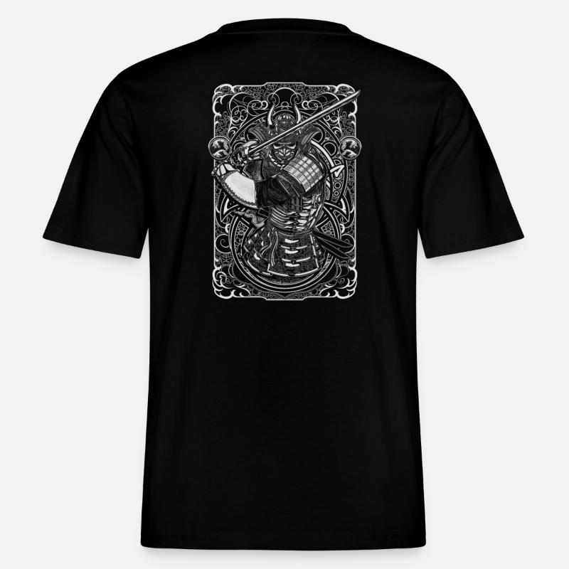 Samurai -  RELAXED FIT Unisex Organic T-Shirt - Schwarz
