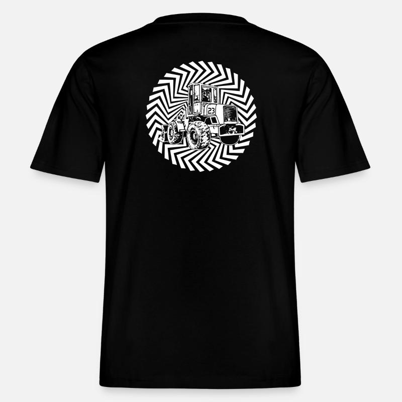 Wheel loader 23 -  RELAXED FIT Unisex Organic T-Shirt - black
