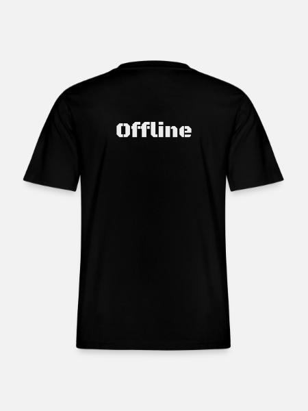 Offline - RELAXED FIT Unisex Organic T-Shirt - black