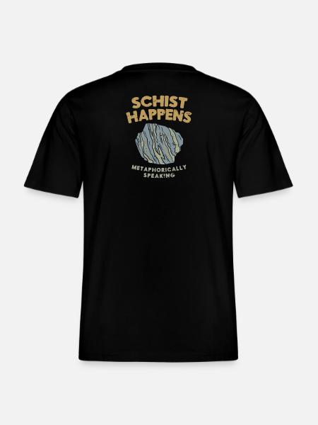 Geology stones geologist saying pun -  RELAXED FIT Unisex Organic T-Shirt - black