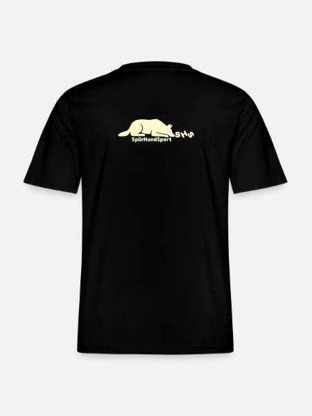SHS Logo lemon -  RELAXED FIT Unisex Organic T-Shirt - Schwarz