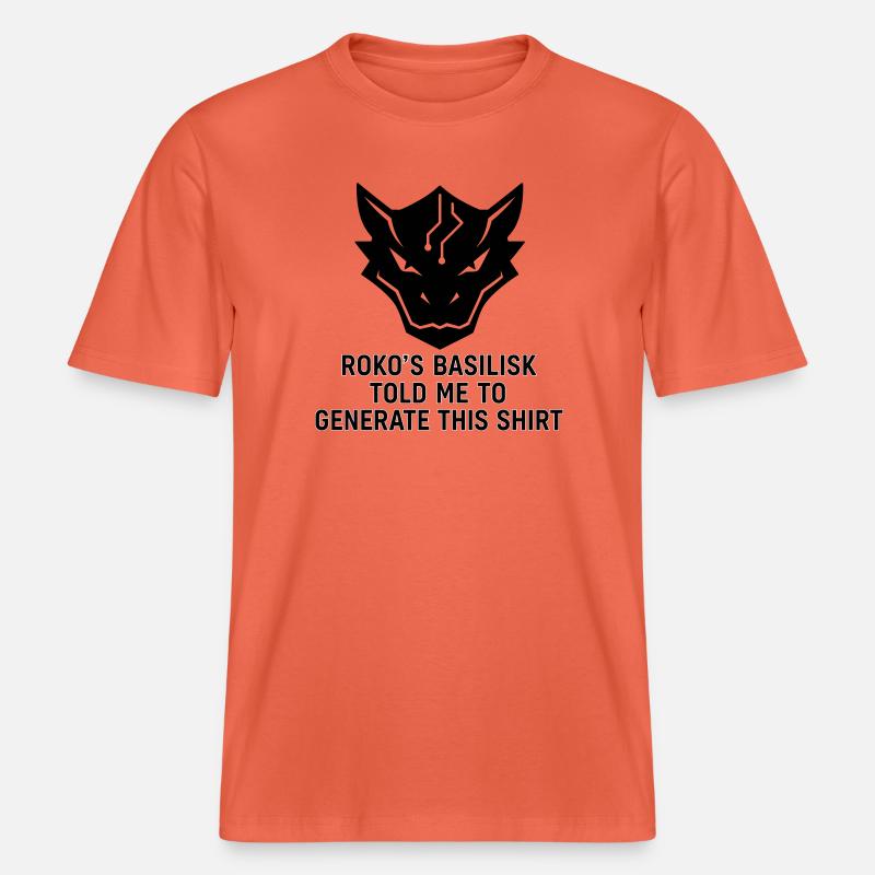 Generated by the Basilisk -  RELAXED FIT Unisex Organic T-Shirt - light red