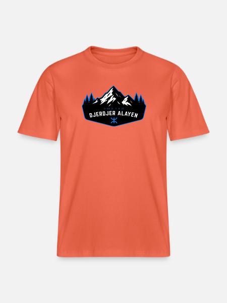 Djerdjer_Alayen_2 - RELAXED FIT Unisex Organic T-Shirt - light red