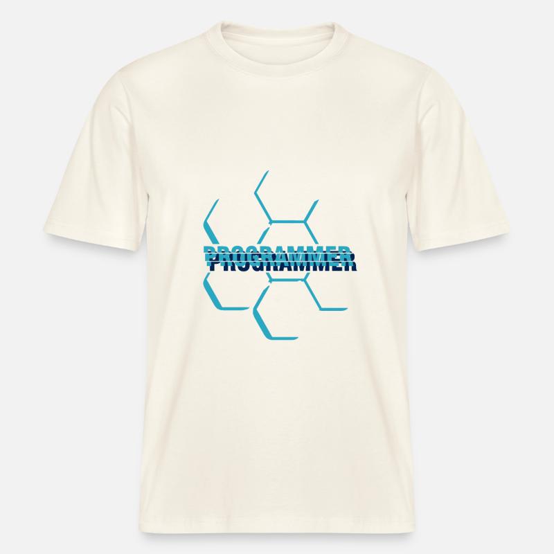 Programmeur informatique - programmeur -  T-shirt unisexe RELAXED FIT en coton bio - blanc nature