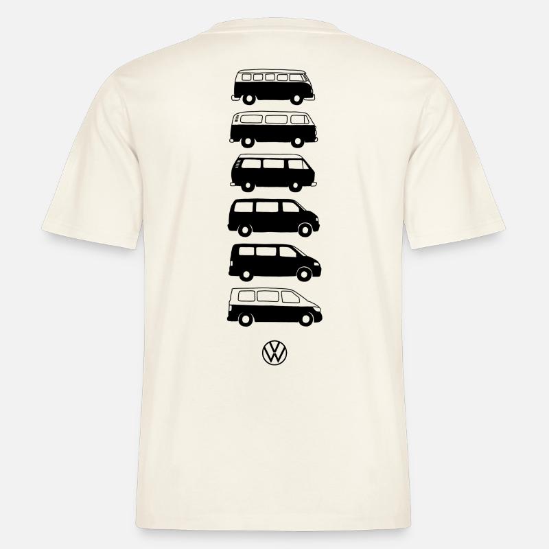 Volkswagen Verticale VW Camper Evolution Mit Logo  RELAXED FIT Unisex Organic T-Shirt