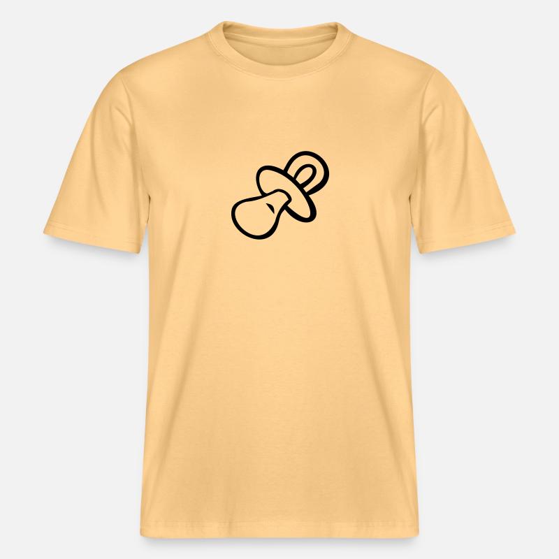 Schnuller -  RELAXED FIT Unisex Organic T-Shirt - Hellgelb