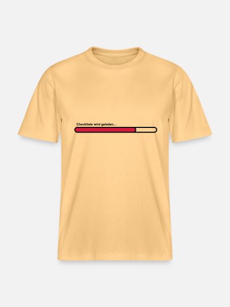 checklist - RELAXED FIT Unisex Organic T-Shirt - washed yellow