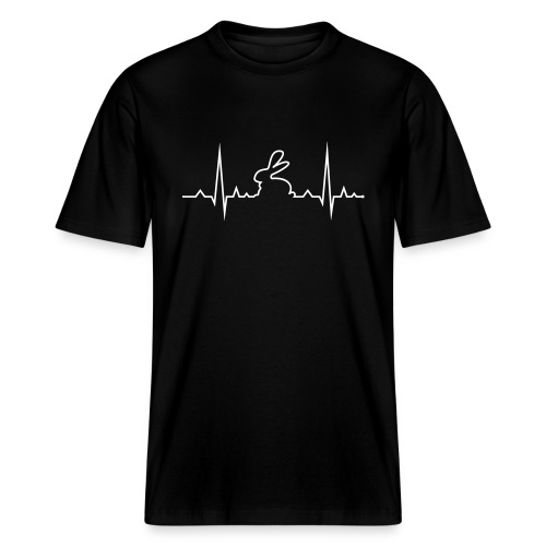 EKG Herzschlag Hase Kaninchen Zwergkaninchen - Stanley/Stella Relaxed Fit Unisex Bio-T-Shirt Sparker 2.0