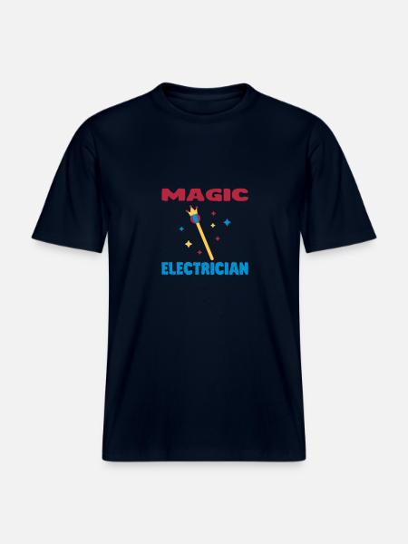Plumber / Mechanician / electrician / Dad / Geek -  Økologisk unisex T-shirt RELAXED FIT - navy