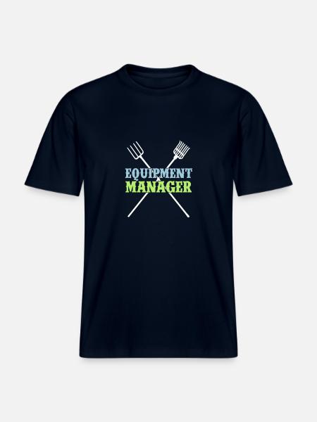 Equipment Manager 3C -  RELAXED FIT Unisex Organic T-Shirt - Navy