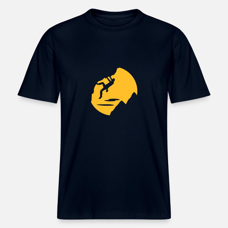 Klettern -  RELAXED FIT Unisex Organic T-Shirt - Navy