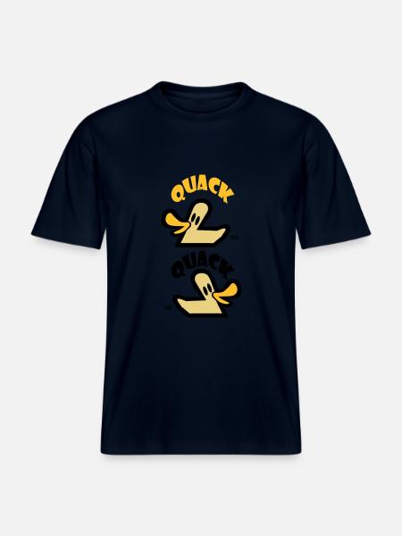 Quack Quack -  RELAXED FIT Unisex Organic T-Shirt - french navy