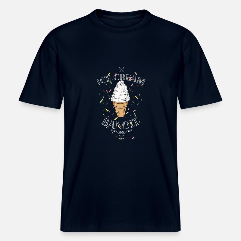 Machine à glace molle - T-shirt unisexe RELAXED FIT en coton bio - marine