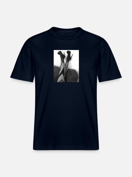 7E6FB826 AD47 4463 A545 90E6508F6BF1 -  RELAXED FIT Unisex Organic T-Shirt - french navy