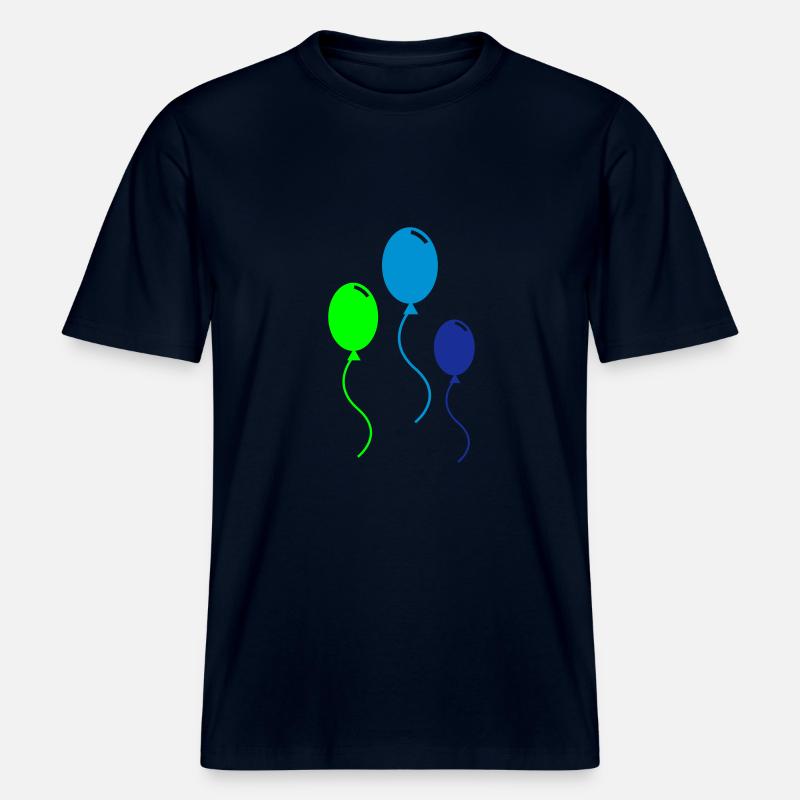 BALLOONS -  RELAXED FIT Unisex Organic T-Shirt - french navy