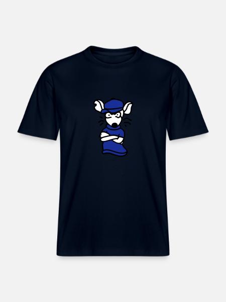 Cool rat - Gangster - RELAXED FIT Unisex Organic T-Shirt - french navy